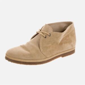Jenni Kayne Suede Leather Desert Chukka Lace Up Ankle Booties Boots Shoes